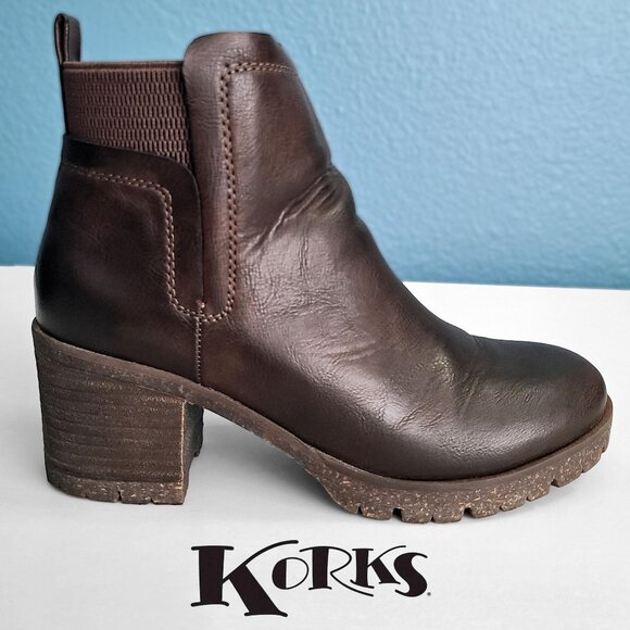 KORKS ~ “Elsie” Bootie ~ Size 8M ~ EUC - Picture 1 of 14